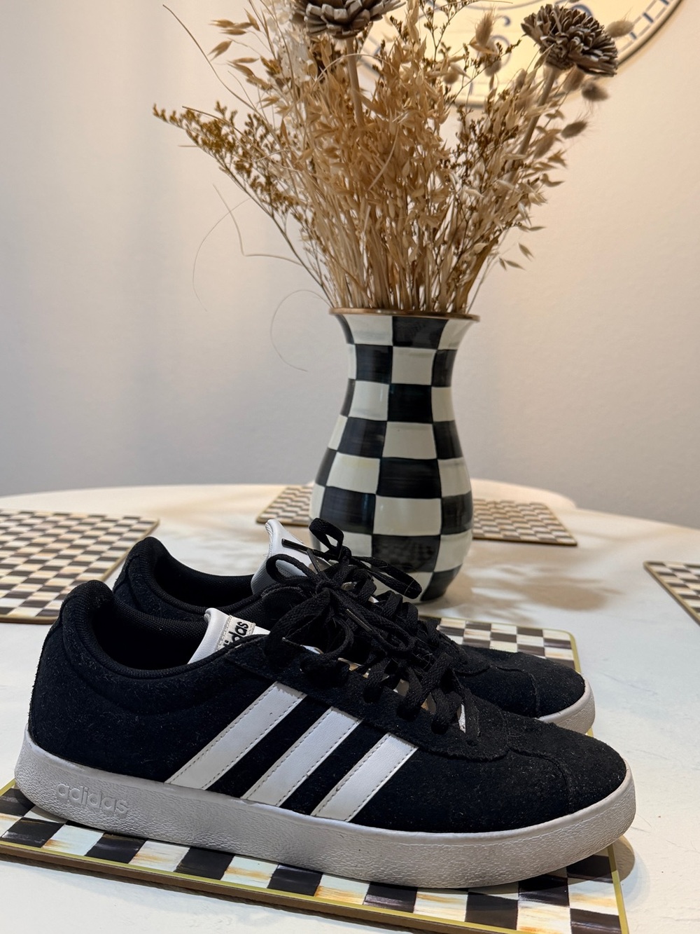 adidas Black & White Men’s Low-Top Sneakers